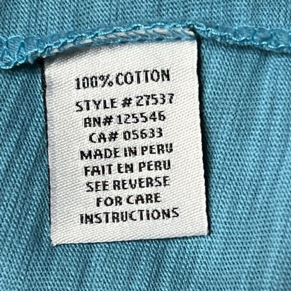 NWT Habitat 27537 Enamel Button Neck Mist Cowl Top Sz S/M - Picture 5 of 9